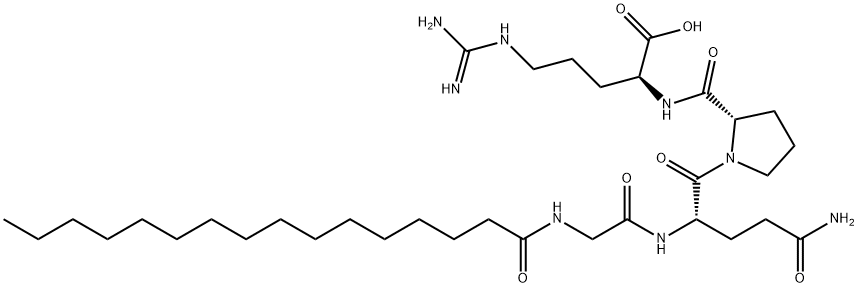 Palmitoyl tetrapeptide-7 结构式