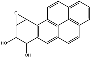 Benzo[a]pyrene-7,8-dihydrodiol 9,10-epoxide 结构式