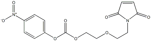 Mal-PEG1-PNP-carbonate Chemical Structure