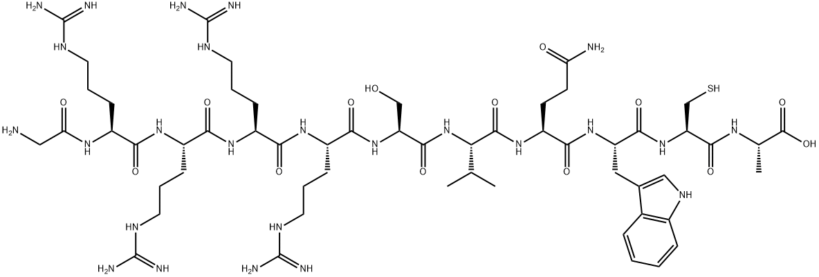 Human lactoferrin peptide 1-11 Chemical Structure