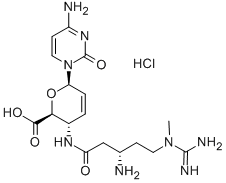 Blasticidin S hydrochloride 结构式