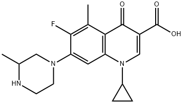 Grepafloxacin Chemical Structure