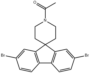 1-(2,7-Dibromospiro[fluorene-9,4'-piperidin]-1'-yl)ethanone Chemical Structure