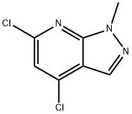 4,6-Dichloro-1-methyl-1H-Pyrazolo[3,4-b]pyridine Chemical Structure