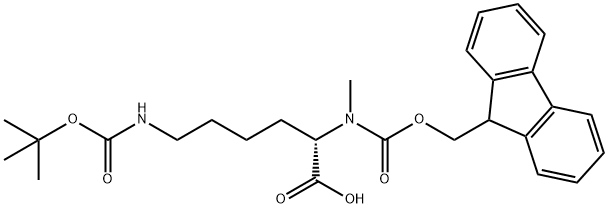 Fmoc-N-Me-Lys(Boc)-OH Chemical Structure