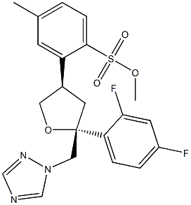 Posaconazole Diastereoisomer Related Compound 1 结构式