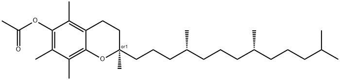 DL-Alpha-Tocopherol Acetate 结构式