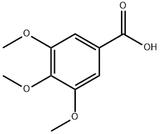 3,4,5-Trimethoxybenzoic acid Chemical Structure