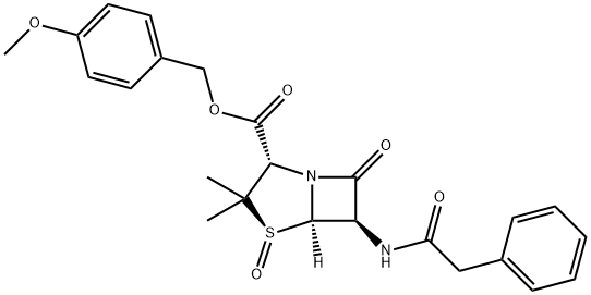 Penicillin G sulfoxide P-methoxybenzyl ester Chemical Structure