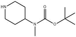 Tert-butyl methyl(piperidin-4-yl)carbamate Chemical Structure