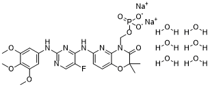 Fostamatinib disodium hexahydrate 结构式