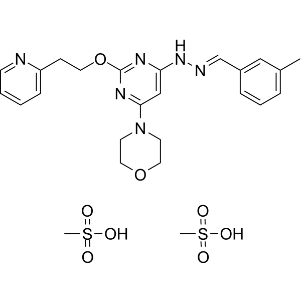 Apilimod dimesylate Chemical Structure