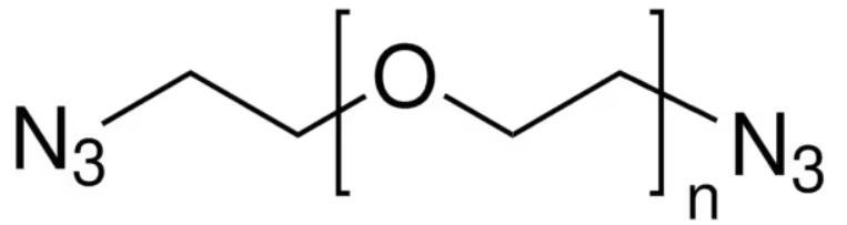 Poly(ethylene glycol) bisazide Chemical Structure