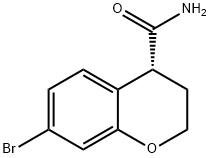 2H-1-Benzopyran-4-carboxamide, 7-bromo-3,4-dihydro-, (4R)- Chemical Structure