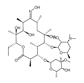 (9E)-Erythromycin A Oxime Chemical Structure