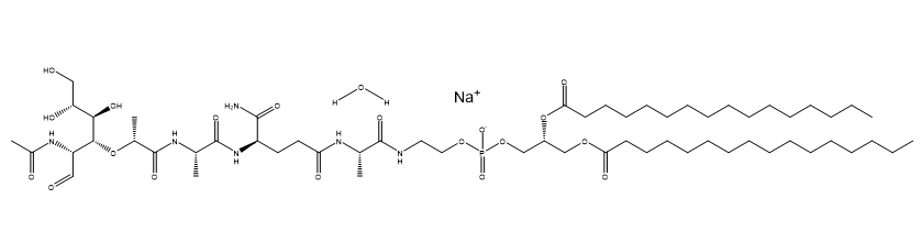 Mifamurtide sodium hydrate 结构式