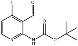 Tert-butyl (4-fluoro-3-formylpyridin-2-yl)carbamate 结构式