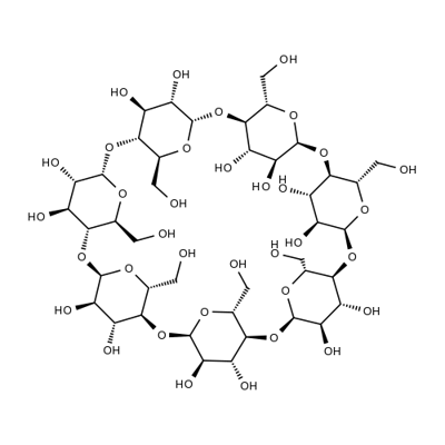 β-Cyclodextrin 结构式