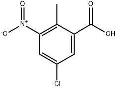 5-Chloro-2-methyl-3-nitrobenzoic acid 结构式