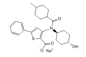VX-759 sodium salt Chemical Structure