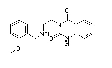 3-[2-[[(2-Methoxyphenyl)methyl]amino]ethyl]-2,4(1H,3H)quinazolinedione Chemical Structure