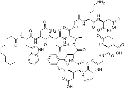 Daptomycin Chemical Structure