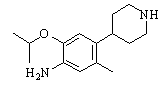 2-isopropoxy-5-Methyl-4-(piperidin-4-yl)benzenaMine Chemical Structure