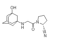 (2R)-Vildagliptin Chemical Structure