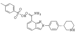 Niraparib tosylate Chemical Structure