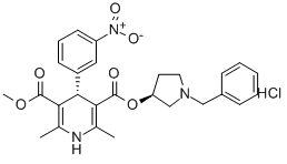 Barnidipine hydrochloride 结构式