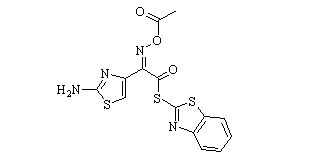 S-2-Benzothiazolyl (Z)-2-(2-aminothiazol-4-yl)-2-acetyloxyiminothioacetate Chemical Structure