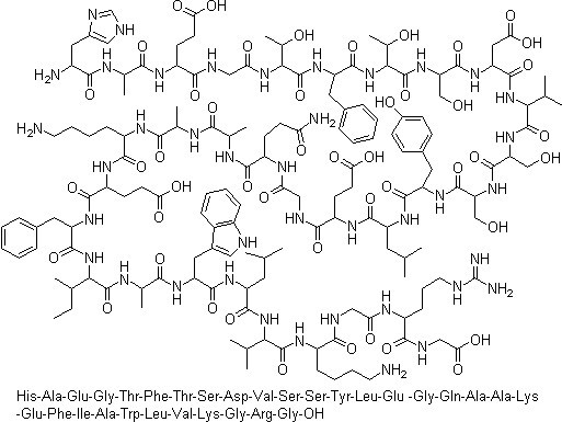 GLP-1 (7-37) Acetate Chemical Structure