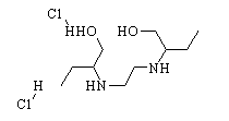 Ethambutol dihydrochloride Chemical Structure