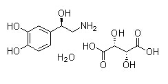 L-Norepinephrine bitartrate Chemical Structure