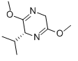 (R)-2,5-Dihydro-3,6-dimethoxy-2-isopropylpyrazine 结构式
