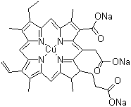 Chlorophyllin coppered trisodium salt Chemical Structure