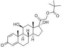 Prednisolone 21-trimethylacetate Chemical Structure