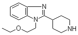 1-(2-Ethoxyethyl)-2-(4-piperidinyl)-1H-benzimidazole 结构式
