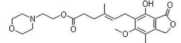 Mycophenolate mofetil Chemical Structure