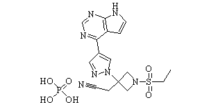 Baricitinib phosphate Chemical Structure