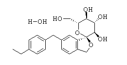 Tofogliflozin hydrate (1:1) 结构式