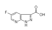 5-Fluoro-1H-pyrazolo[3,4-b]pyridine-3-carboxylic acid 结构式