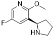 (R)-5-fluoro-2-methoxy-3-(pyrrolidin-2-yl)pyridine Chemical Structure