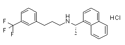 (S)-Cinacalcet hydrochloride 结构式