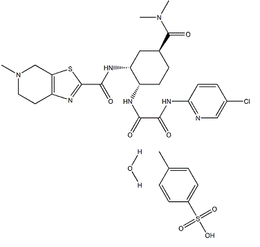 Edoxaban Tosylate Monohydrate Chemical Structure