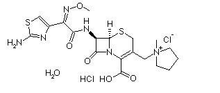 Cefepime hydrochloride hydrate Chemical Structure