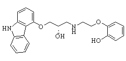 (S)-(-)-o-desmethylcarvedilo Chemical Structure