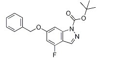 Tert-butyl 6-(benzyloxy)-4-fluoro-1H-indazole-1-carboxylate Chemical Structure