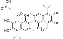 Aceticacidgossypol Chemical Structure