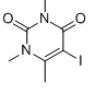 1,2,3,4-tetrahydro-5-iodo-1,3,6-trimethyl-2,4-dioxopyrimidine Chemical Structure